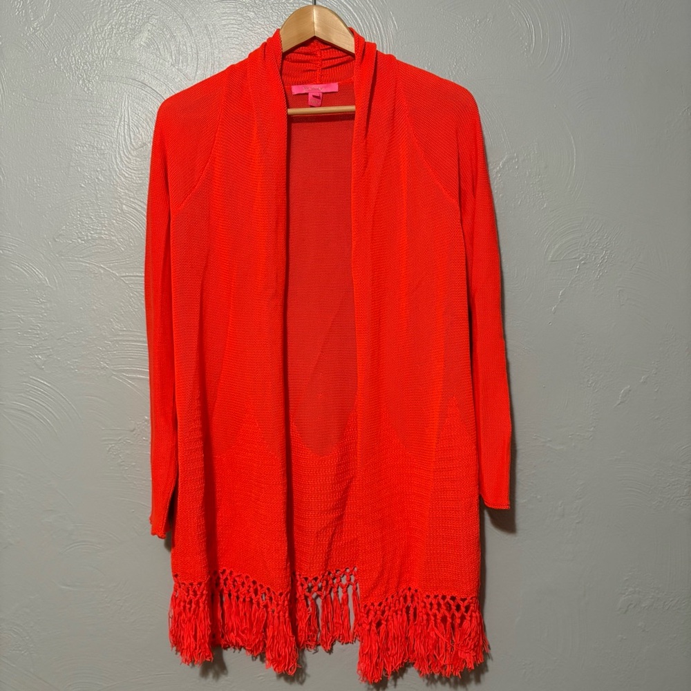 Lilly Pulitzer Tatum Cardigan Picante Coral
